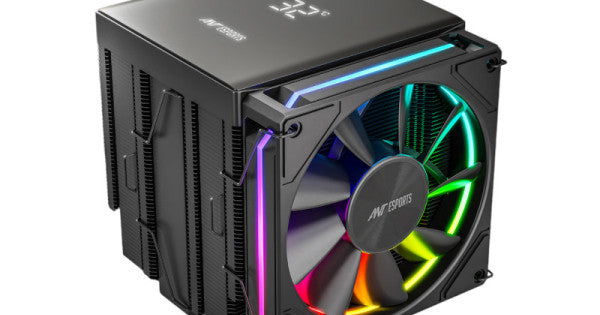Ant Esports V8 Digital ARGB Air CPU Cooler - Black – TechCure India