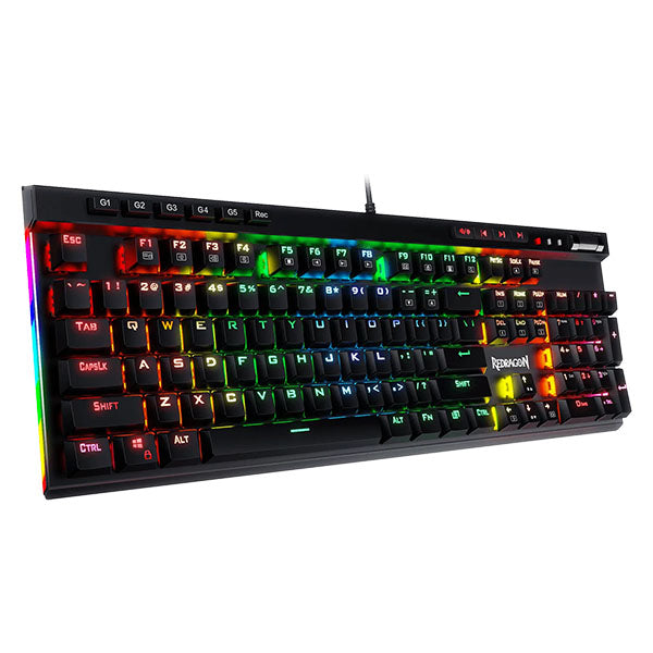 Redragon K580 VATA RGB LED Backlit Mechanical Gaming Keyboard Blue Switch – TechCure India