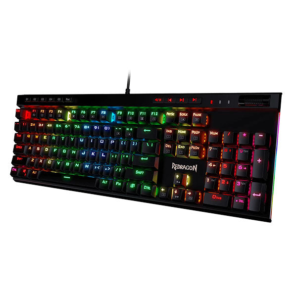 Redragon K580 VATA RGB LED Backlit Mechanical Gaming Keyboard Blue Switch – TechCure India