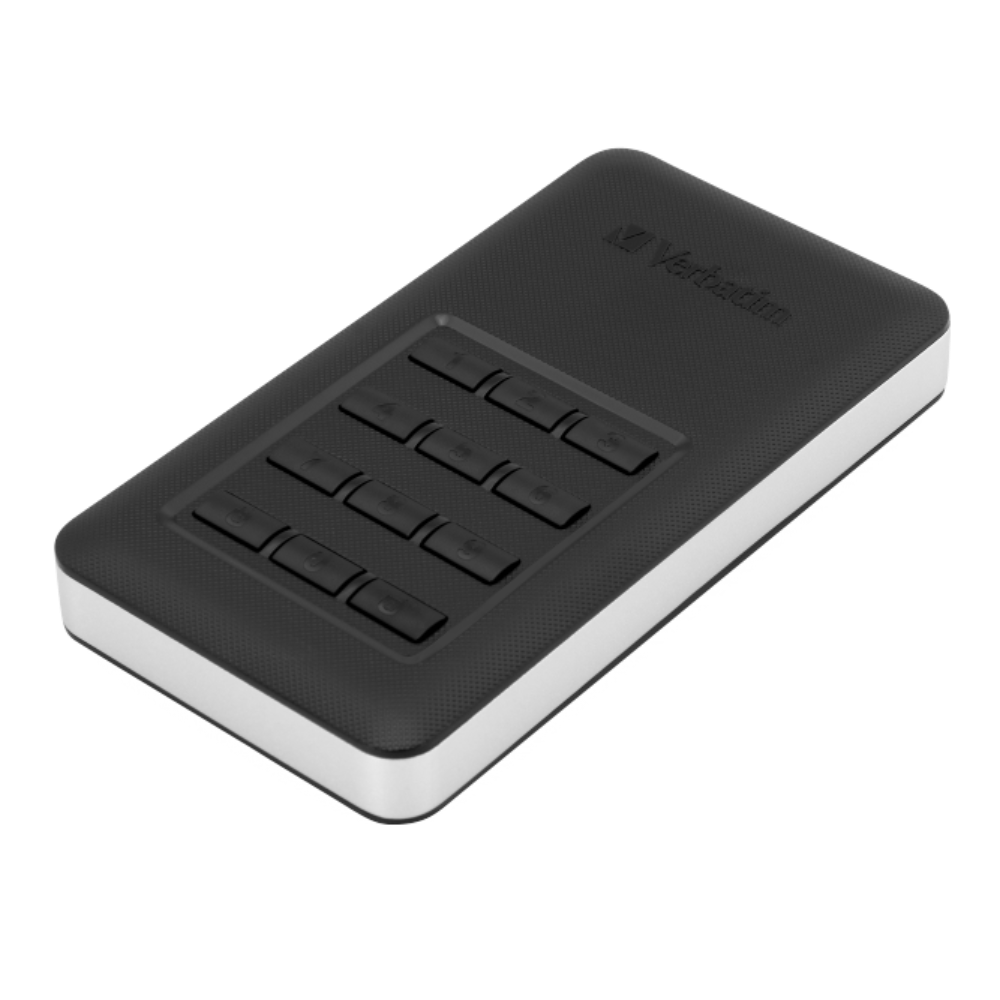 VERBATIM Store N Go 256GB Portable External Solid State Drive with Keypad Access ( SSD ) – TechCure India