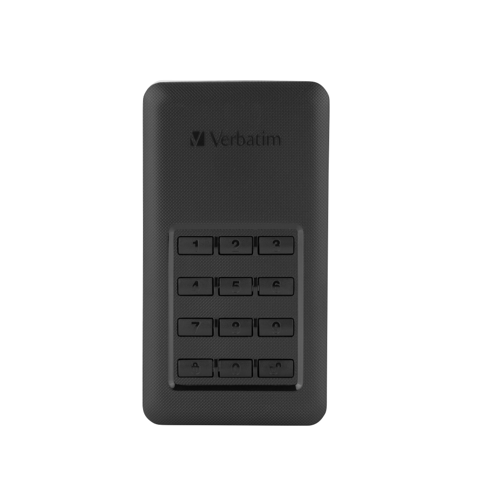 VERBATIM Store N Go 256GB Portable External Solid State Drive with Keypad Access ( SSD ) – TechCure India