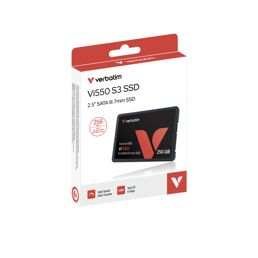 VERBATIM Vi550 S3 256GB 2.5 SATA Internal Solid State Drive ( SSD ) – TechCure India