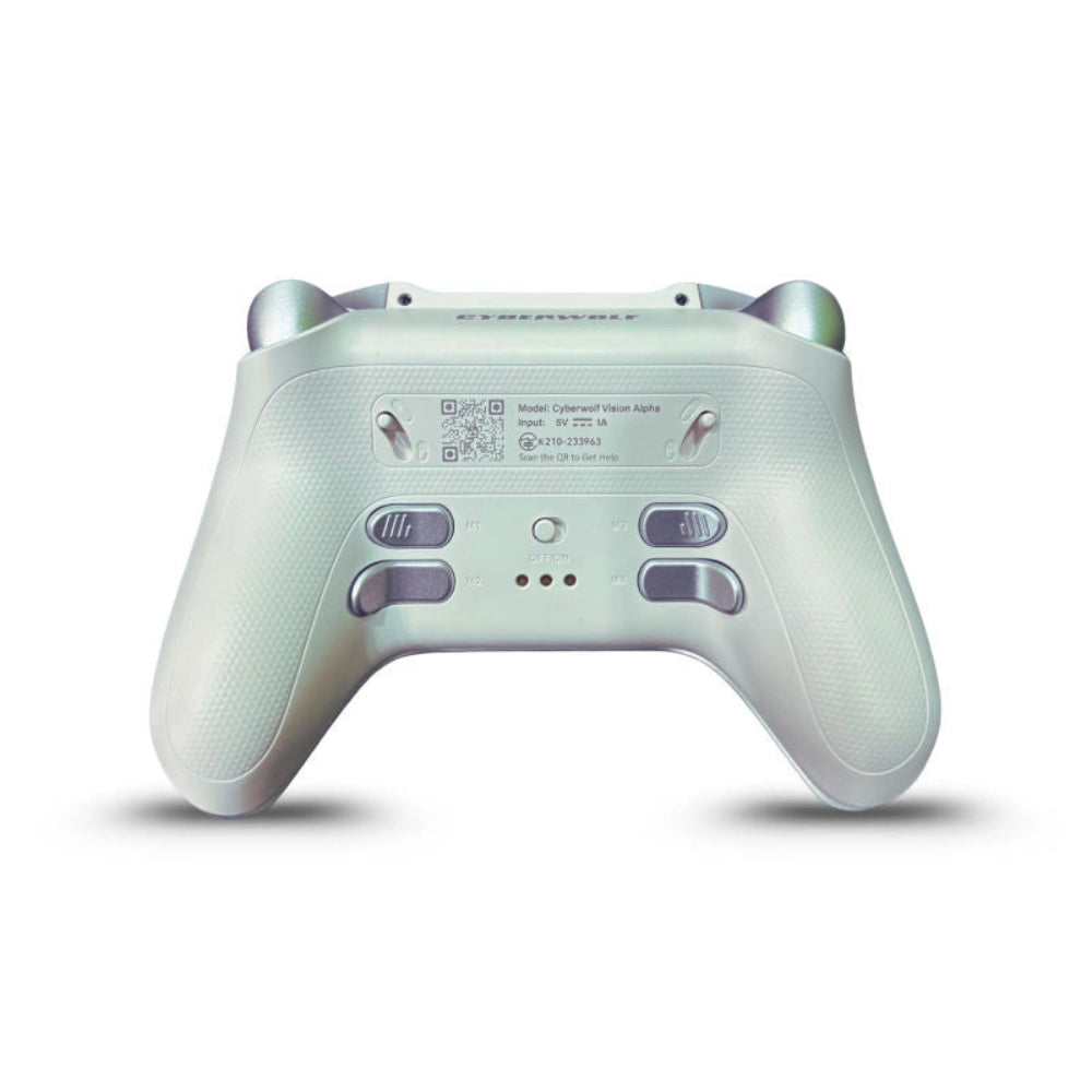 CYBERWOLF Vision Alpha Wireless Controller ( White ) ( With Display ) – TechCure India