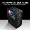 ANT VALUE VM41 ATX Mid Tower Cabinet ( Black ) - 4
