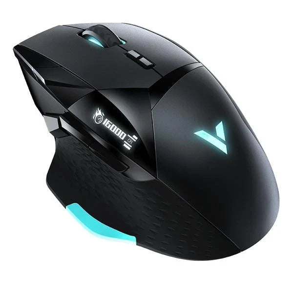 RAPOO VT900 Wired Ergonomic Gaming Mouse ( VT900 ) ( 16000DPI / 12 Macro Button ) ( Black ) – TechCure India