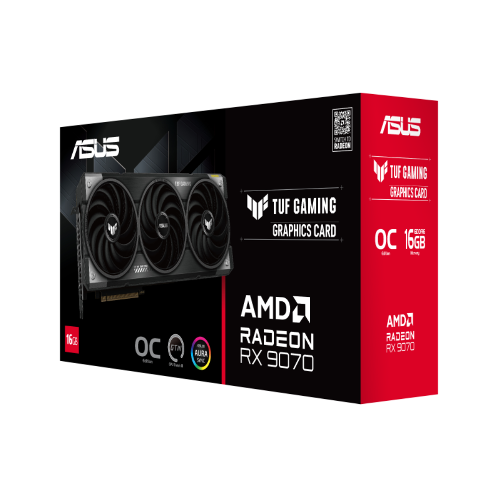 ASUS TUF Gaming Radeon RX 9070 OC Edition 16GB AMD Graphic Card - 5