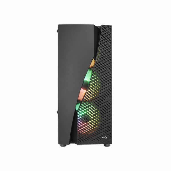 AEROCOOL Wave RGB ATX Mid Tower Cabinet (Black) - 2