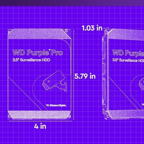 Western Digital 26TB WD Purple Pro Surveillance Internal Hard Drive HDD - SATA 6 Gb/s, 512 MB Cache, 3.5" - WD260PURP – TechCure India
