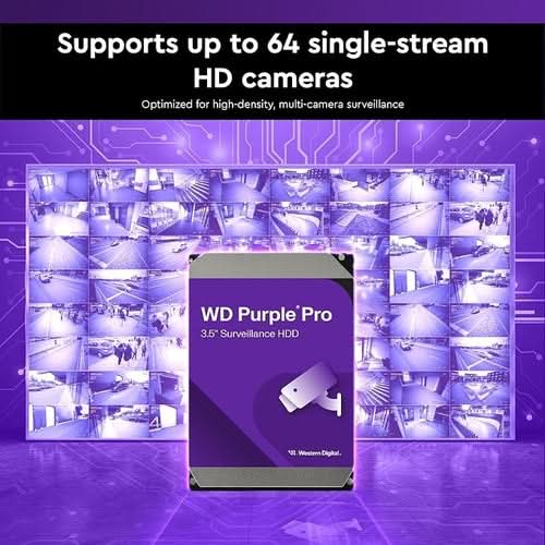 Western Digital 26TB WD Purple Pro Surveillance Internal Hard Drive HDD - SATA 6 Gb/s, 512 MB Cache, 3.5" - WD260PURP – TechCure India