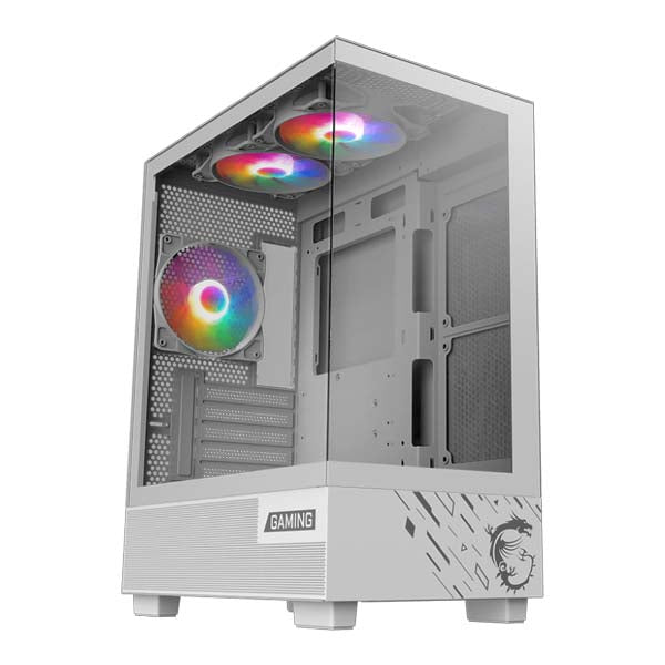 MSI PAG PANO M110A M-ATX Mid Tower Cabinet (White) – TechCure India