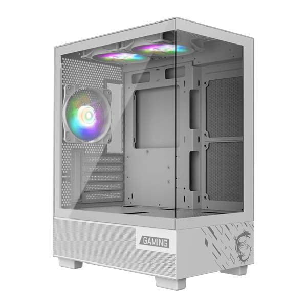 MSI PAG PANO M110A M-ATX Mid Tower Cabinet (White) – TechCure India