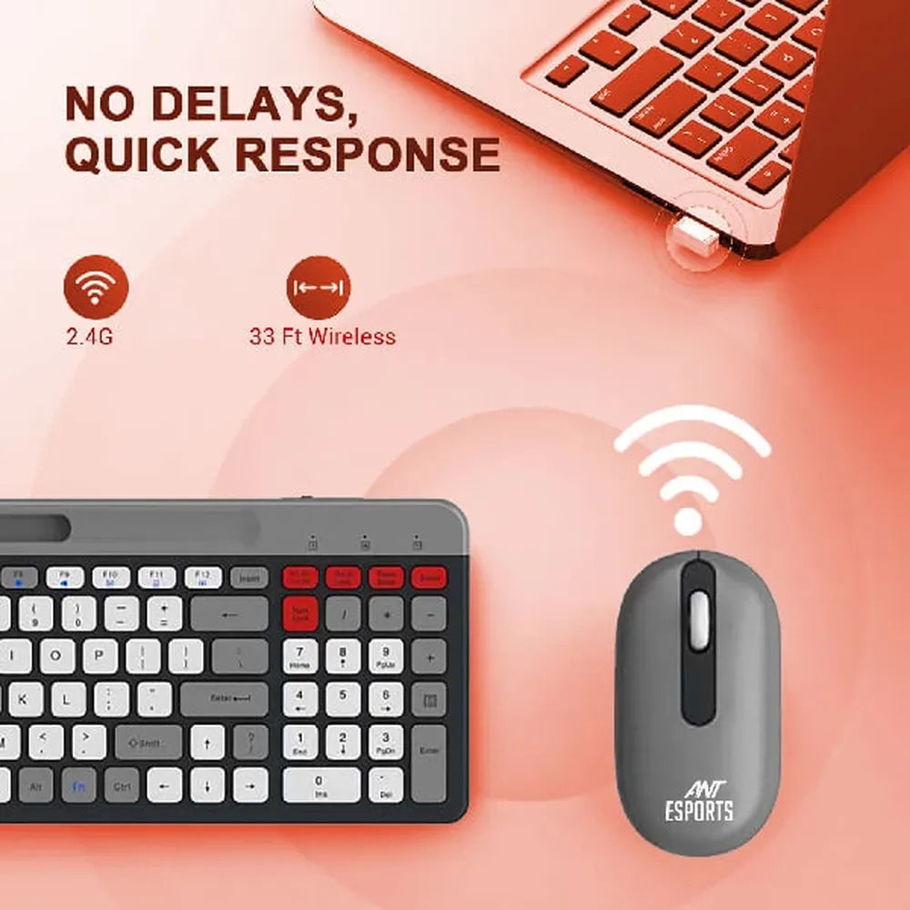 ANT ESPORTS WKM22 Wireless Keyboard And Mouse Combo - 3