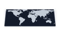 World map full-size desk mat