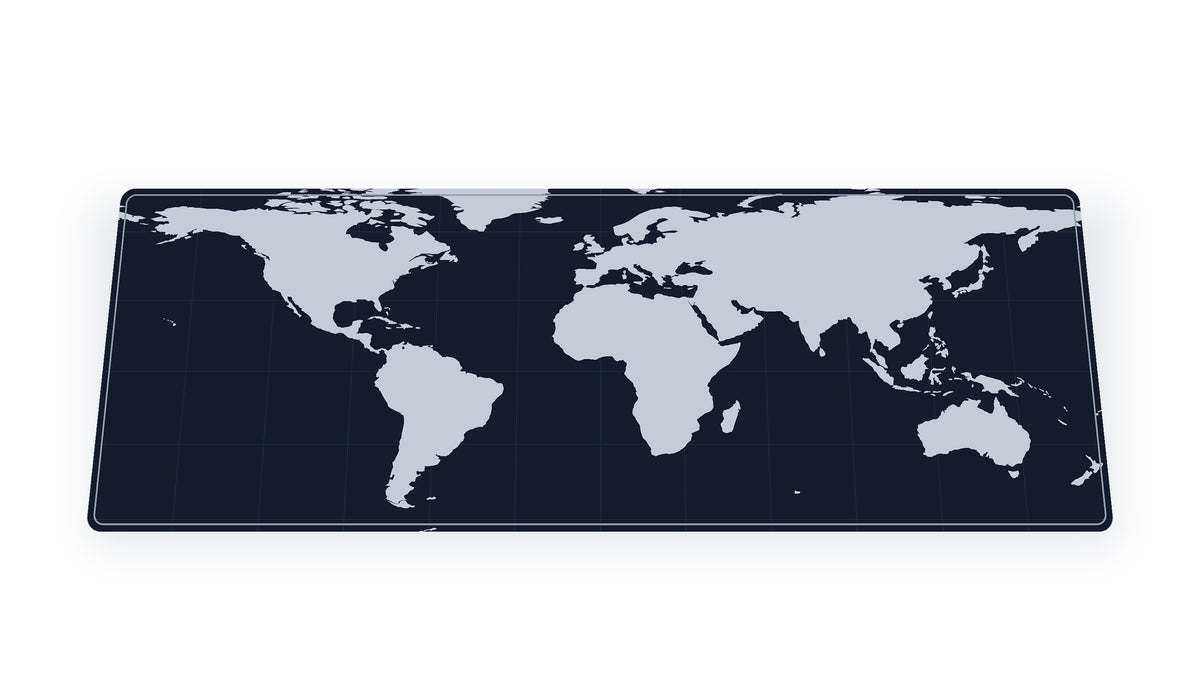 World Map Full-Size Desk Mat — Free with every TechCure PC build – TechCure India