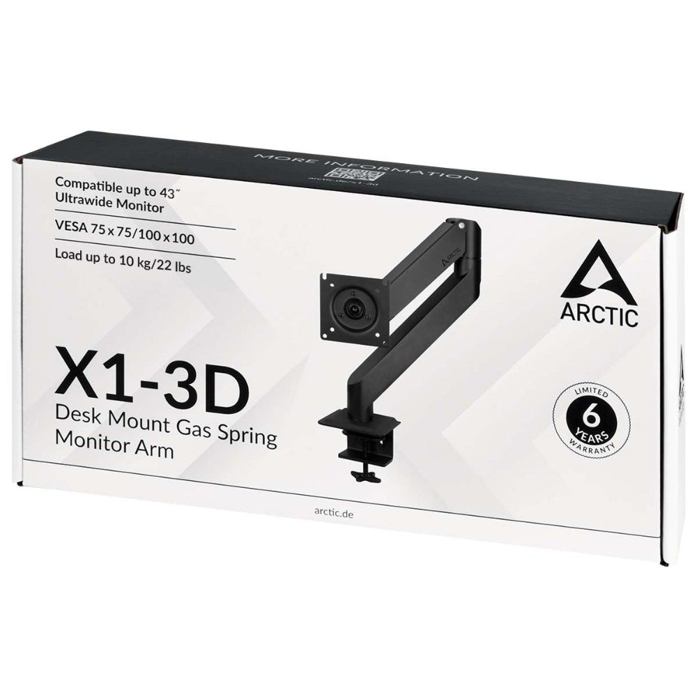 ARCTIC X1-3D desk mount gas spring monitor arm - 6