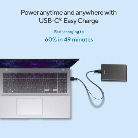 ASUS Vivobook 16, AI Powered Light Weight Laptop, Intel Core Ultra 5 325 Series 3, 16GB, 512GB, Intel Graphics, 40.64 cm 16 Inch FHD Plus, Windows 11 Home, Office Home 2024 and M365 Basic, 1 Year Validity, X1607AA-MB038WS – TechCure India