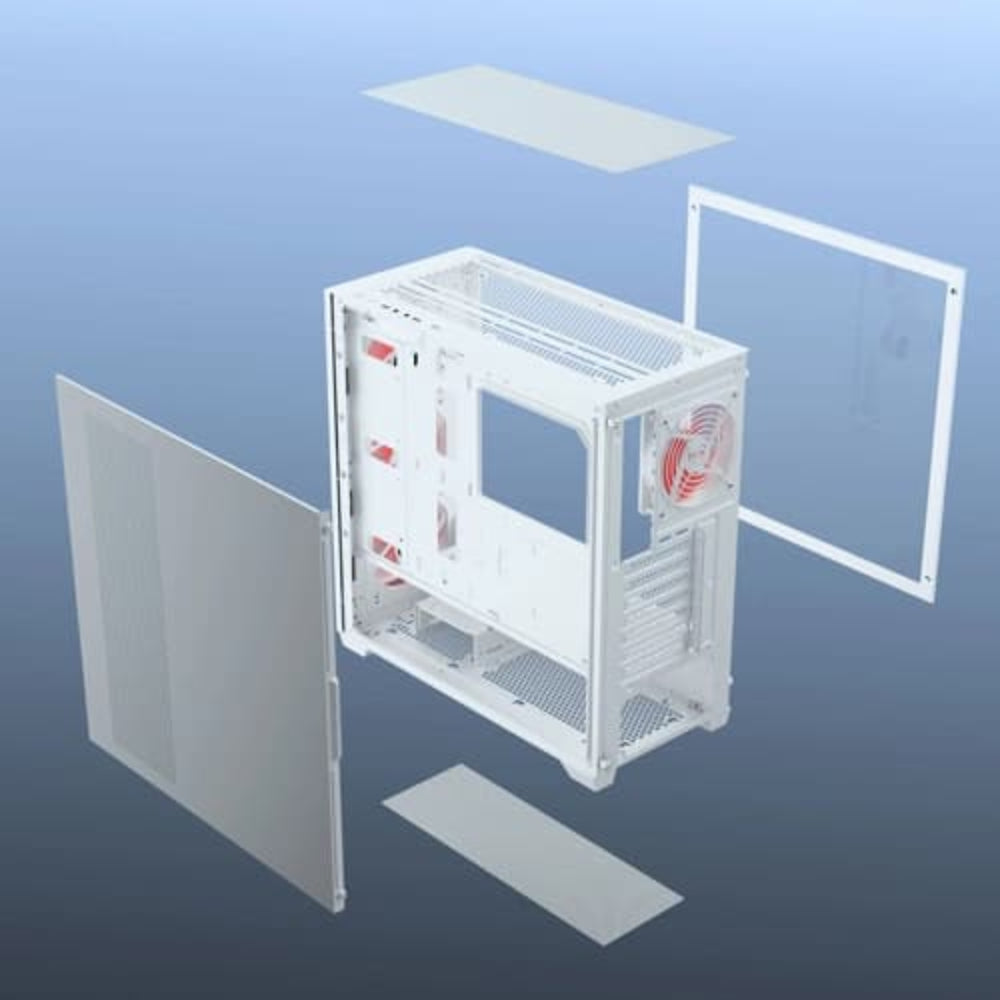DAWG X 540 ARGB EATX Full Tower Cabinet ( White ) - 5