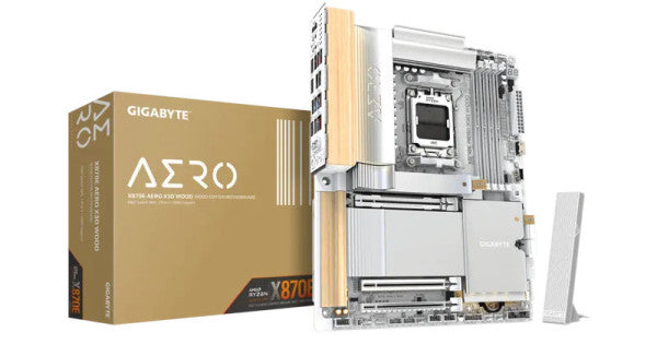 Gigabyte X870E AERO X3D WOOD Motherboard – TechCure India