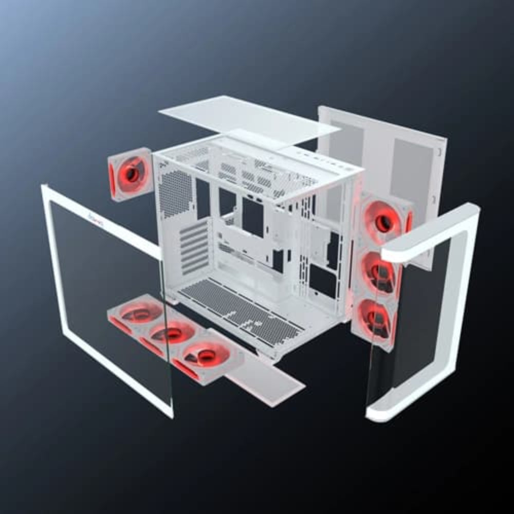 DAWG Y 820 ARGB ATX Mid Tower Cabinet (White) - 5