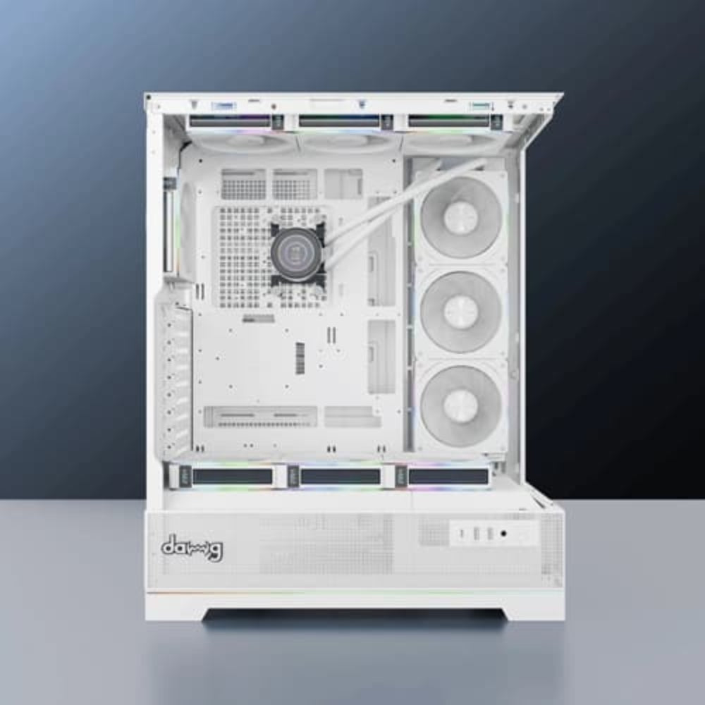 DAWG Y 990 ARGB EATX Mid Tower Cabinet (White) - 4