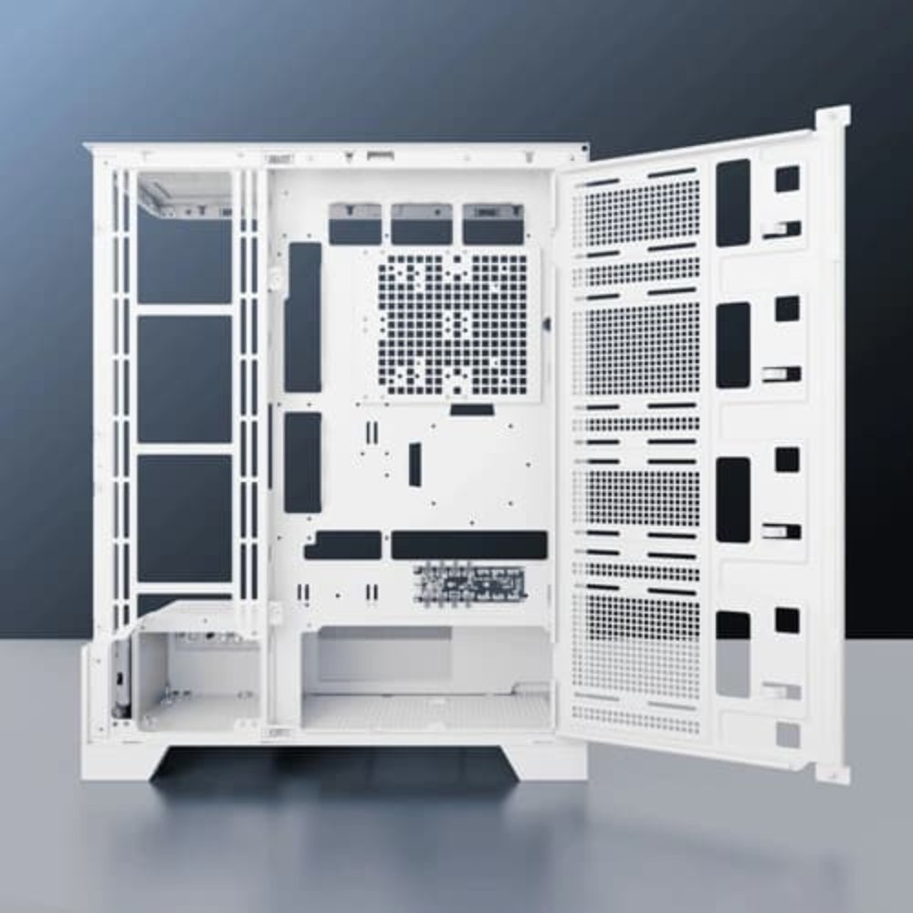 DAWG Y 990 ARGB EATX Mid Tower Cabinet (White) - 2