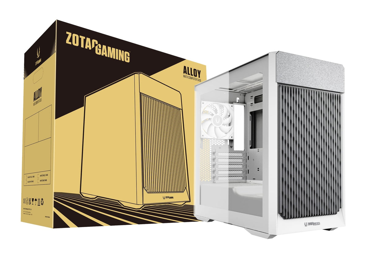 ZOTAC GAMING ALLOY mATX Computer Case (White) – TechCure India