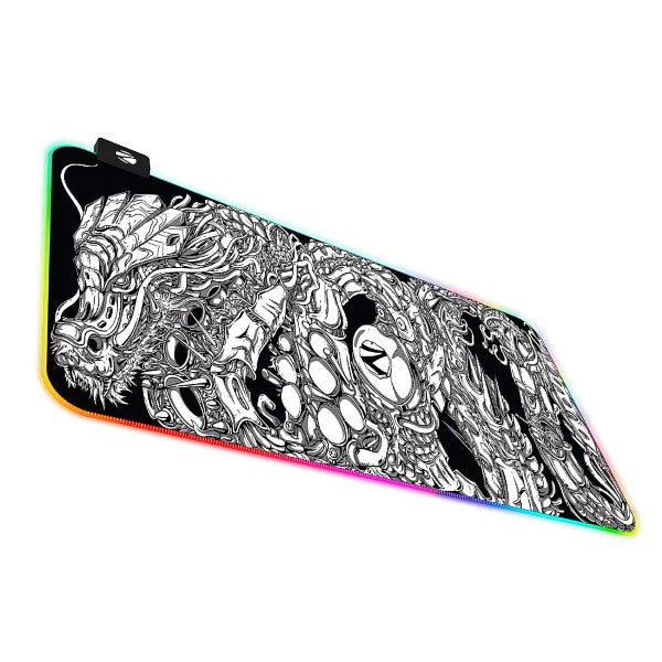 Zebronics Blaze XL RGB Gaming Mouse pad Black White – TechCure India