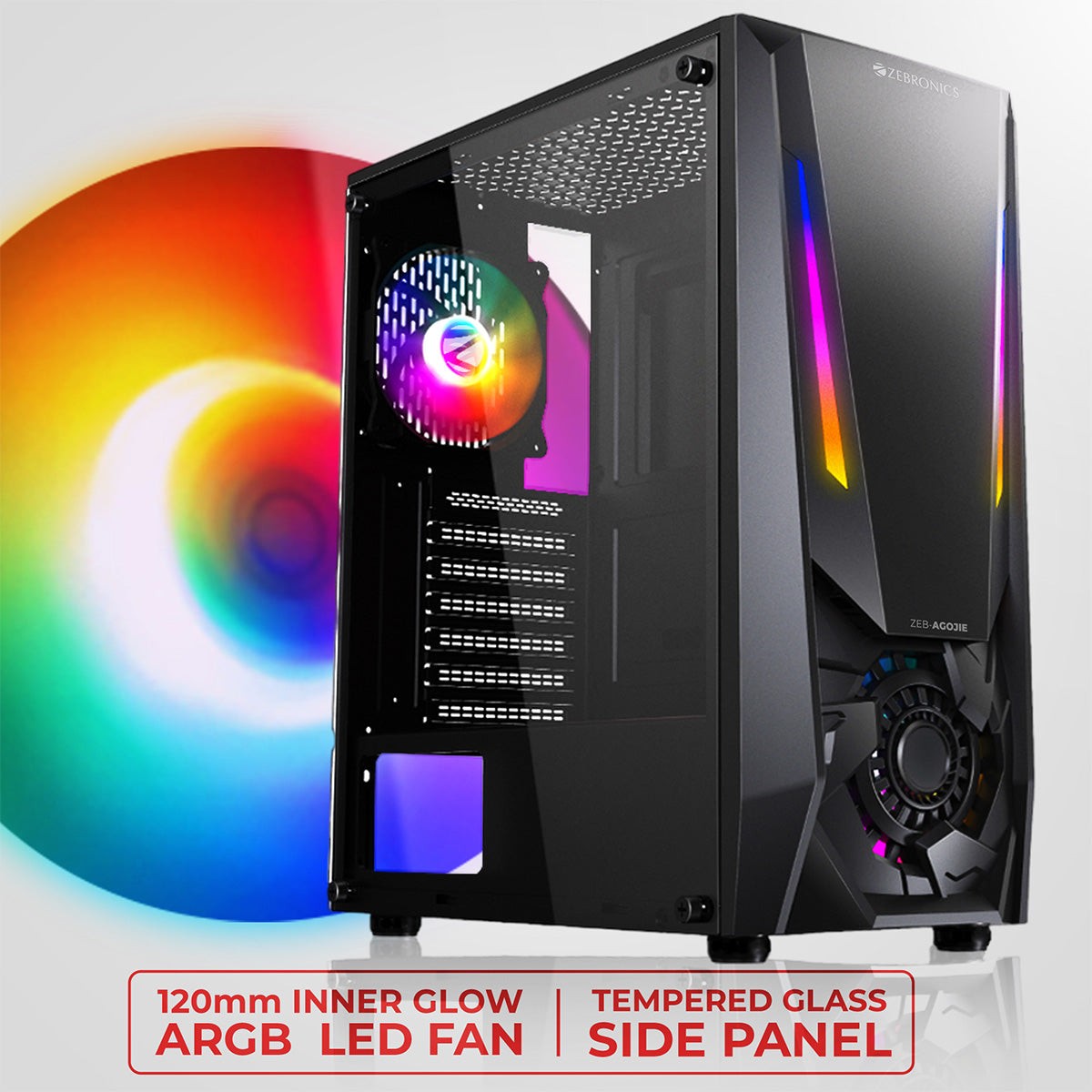 ZEBRONICS Agojie Gaming Cabinet (White) - image 2