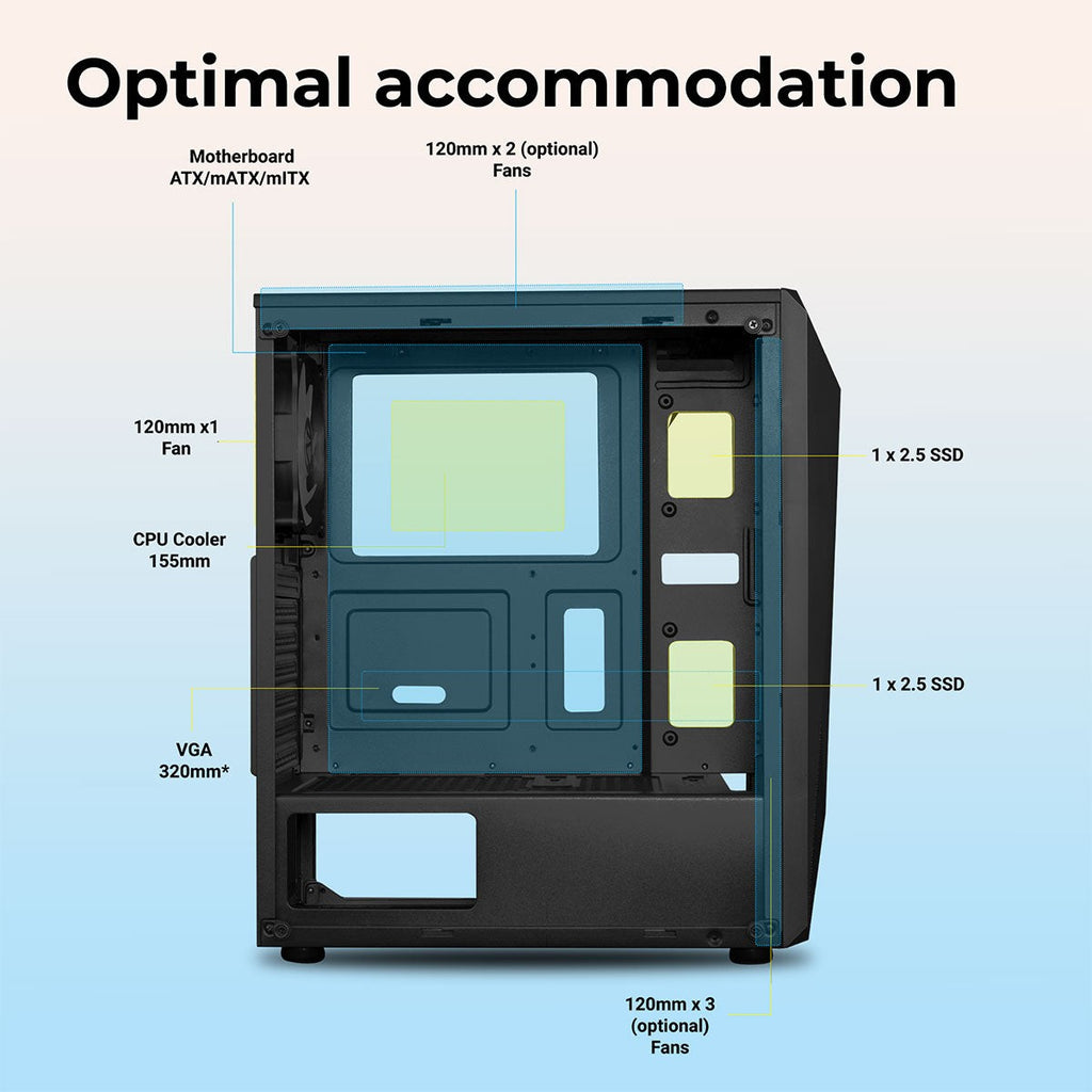 ZEBRONICS Agon Gaming Cabinet (Black) - image 4