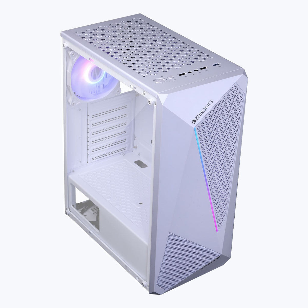 ZEBRONICS Agon Gaming Cabinet (White) – image 1 – TechCure India