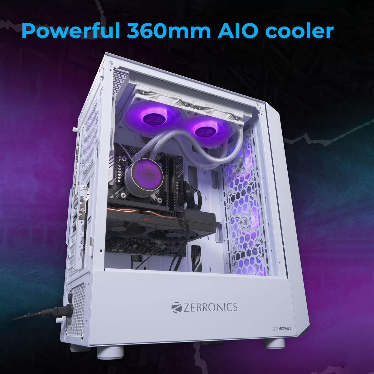 ZEBRONICS AIO 240 AW / AB AIO Cooler (Black) - image 3