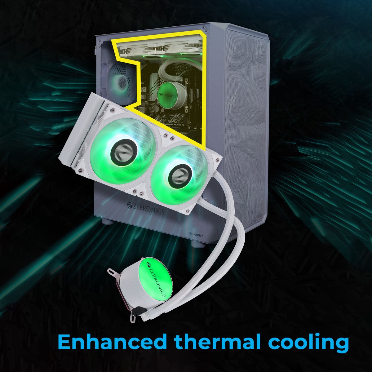 ZEBRONICS AIO 240 AW / AB AIO Cooler (Black) - image 6