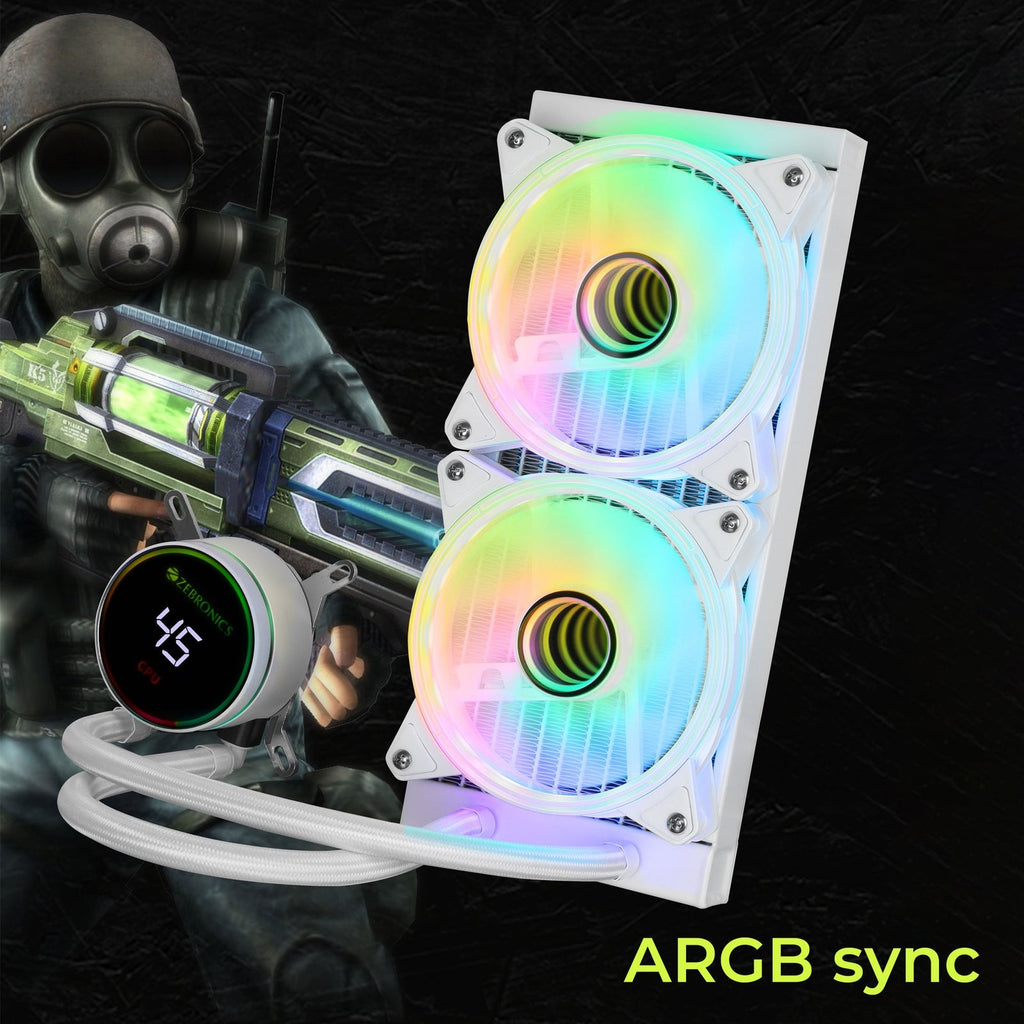 ZEBRONICS AIO 240TB / TW AIO Cooler (Black) – image 5 – TechCure India