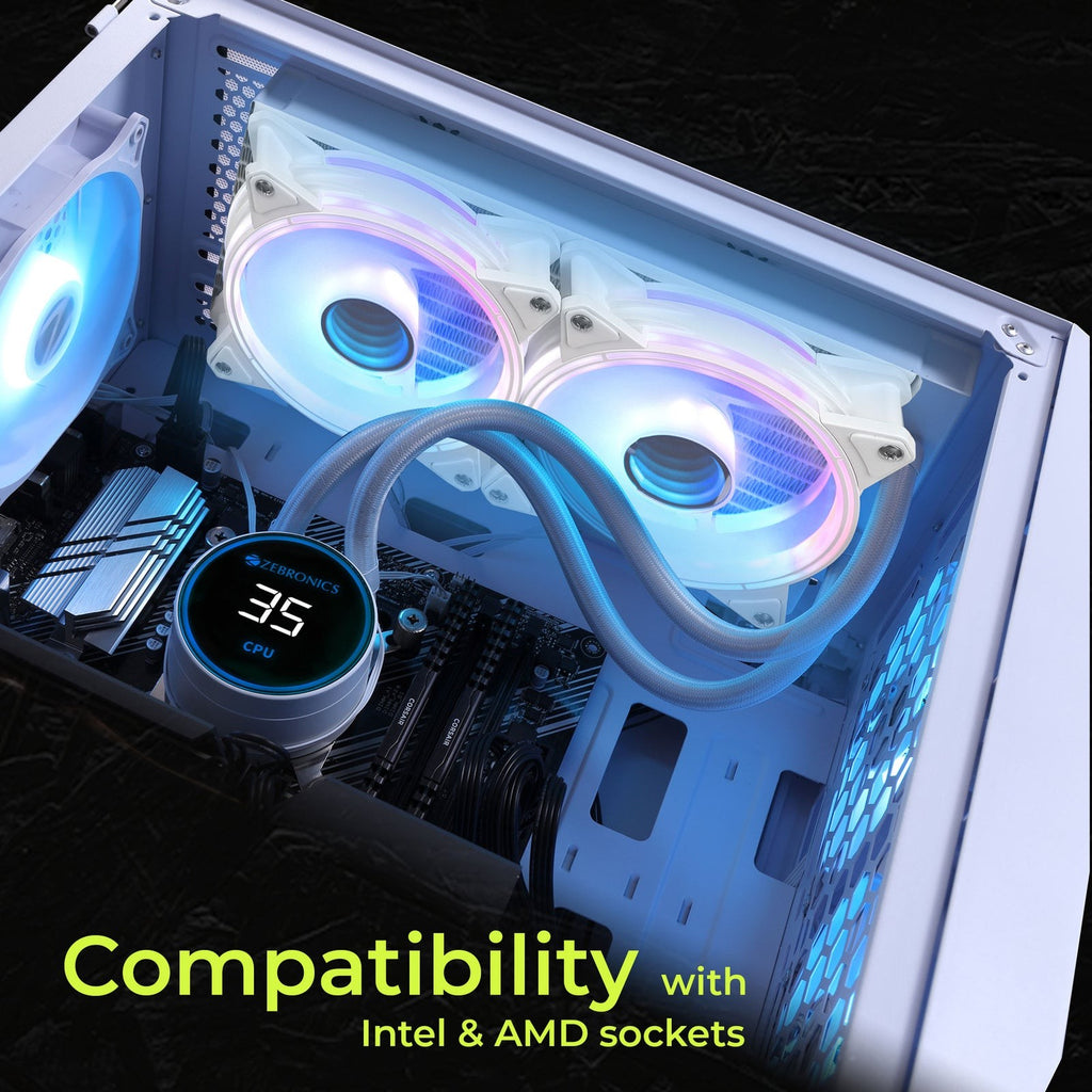 ZEBRONICS AIO 240TB / TW AIO Cooler (White) – image 7 – TechCure India