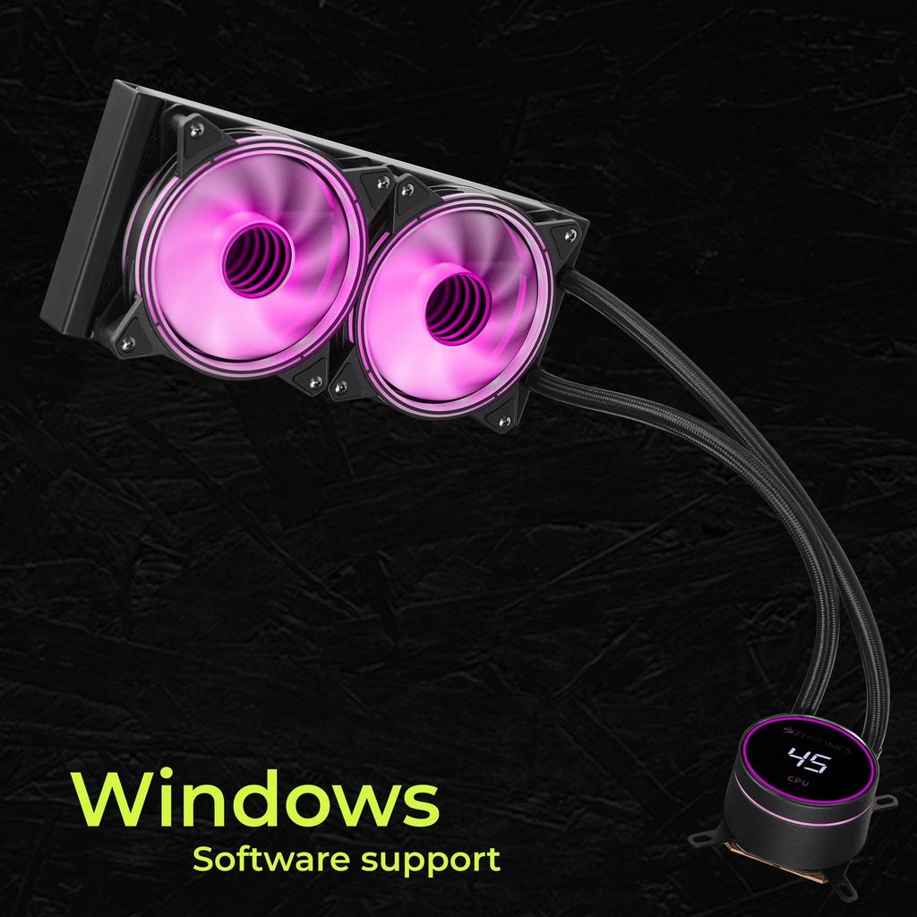 ZEBRONICS AIO 240TB / TW AIO Cooler (White) – image 8 – TechCure India
