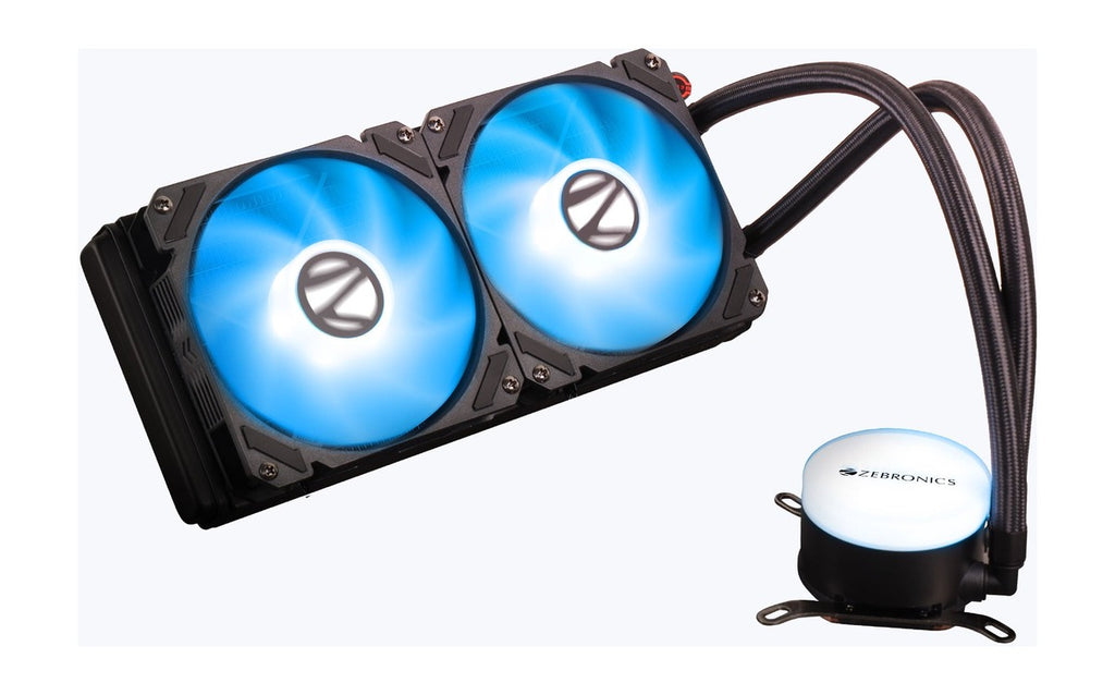 ZEBRONICS AIO240VB/W AIO Cooler - perspective view