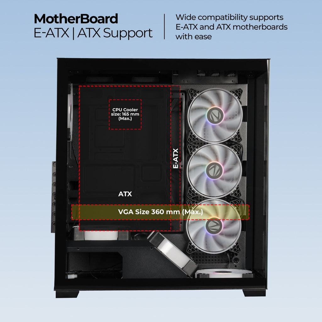 ZEBRONICS Apex 10 Gaming Cabinet (White) - image 4