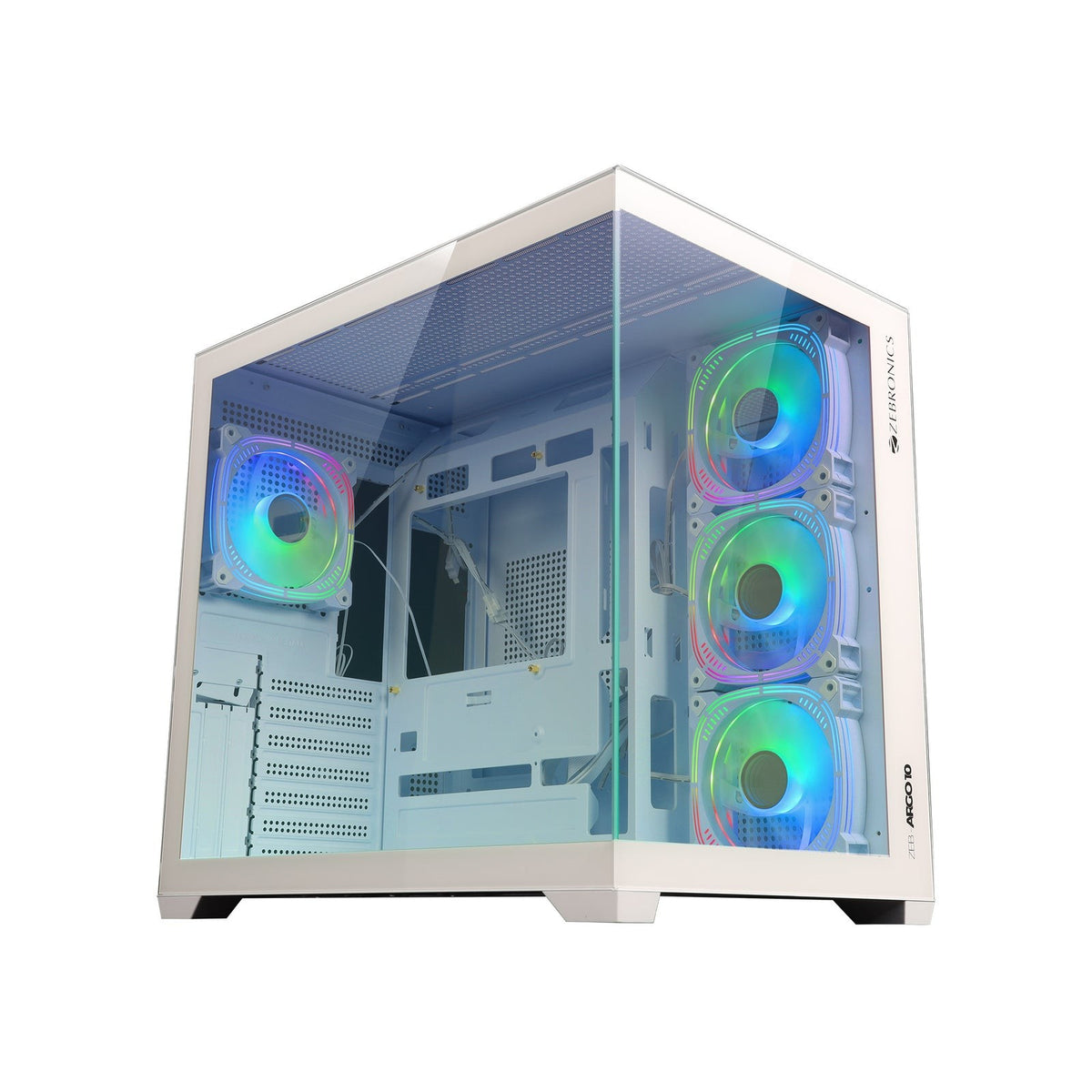 ZEBRONICS Argo 10 B/W Gaming Cabinet (White) - image 1