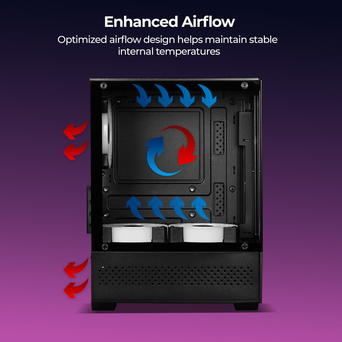 ZEBRONICS Argon 2 Gaming Cabinet (White) – TechCure India