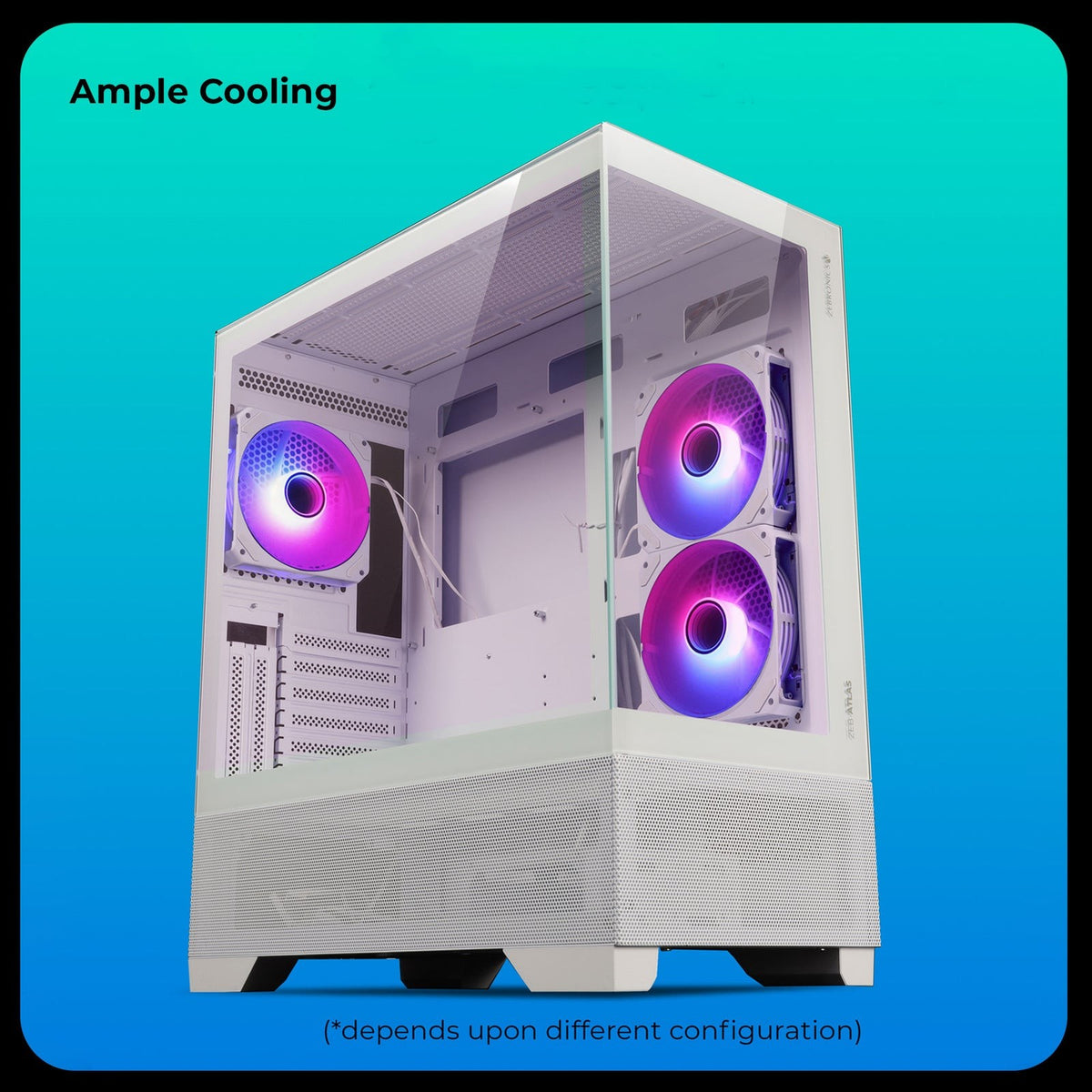 ZEBRONICS Atlas Premium Gaming Cabinet Black - image 4