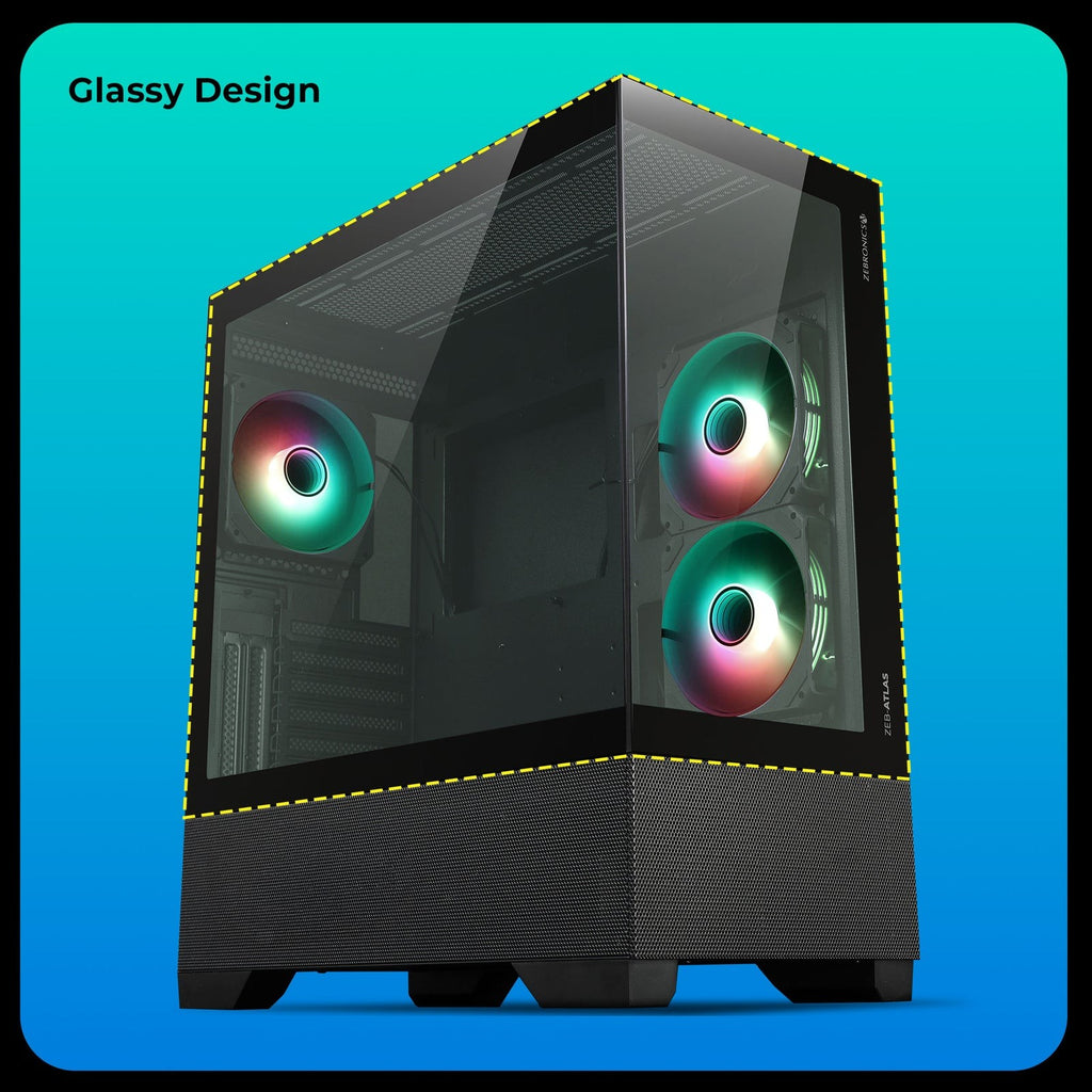 ZEBRONICS Atlas Premium Gaming Cabinet Black - image 5
