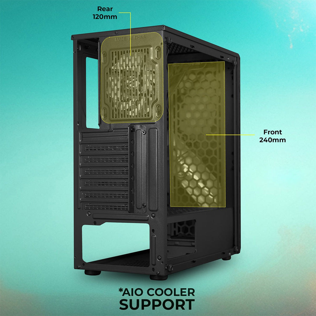 ZEBRONICS Atomic Gaming Cabinet (Black) – image 3 – TechCure India