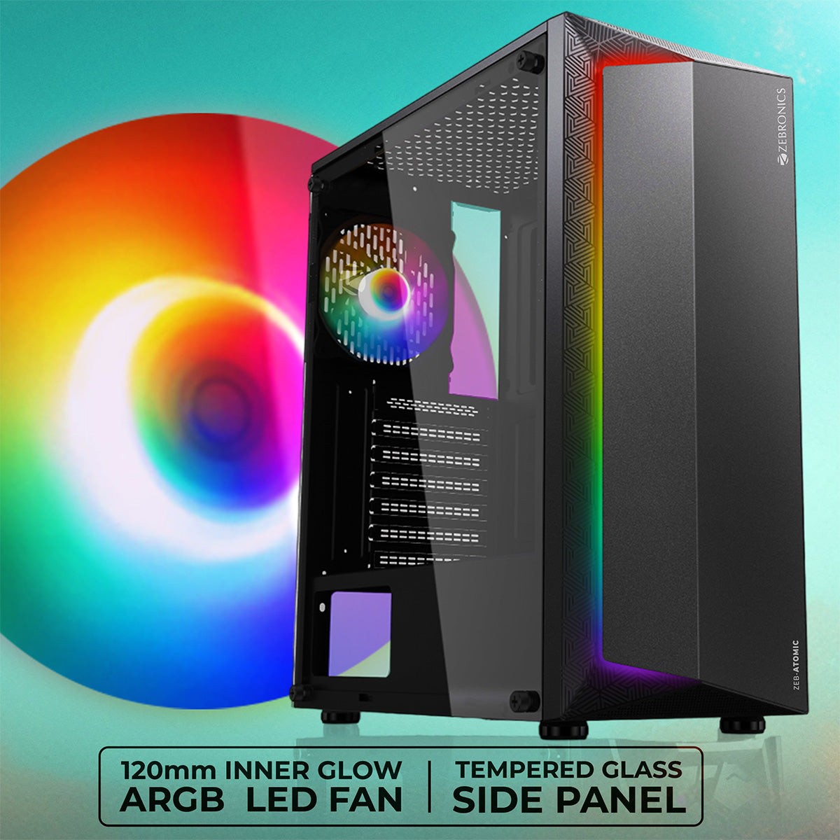 ZEBRONICS Atomic Gaming Cabinet (White) - image 2