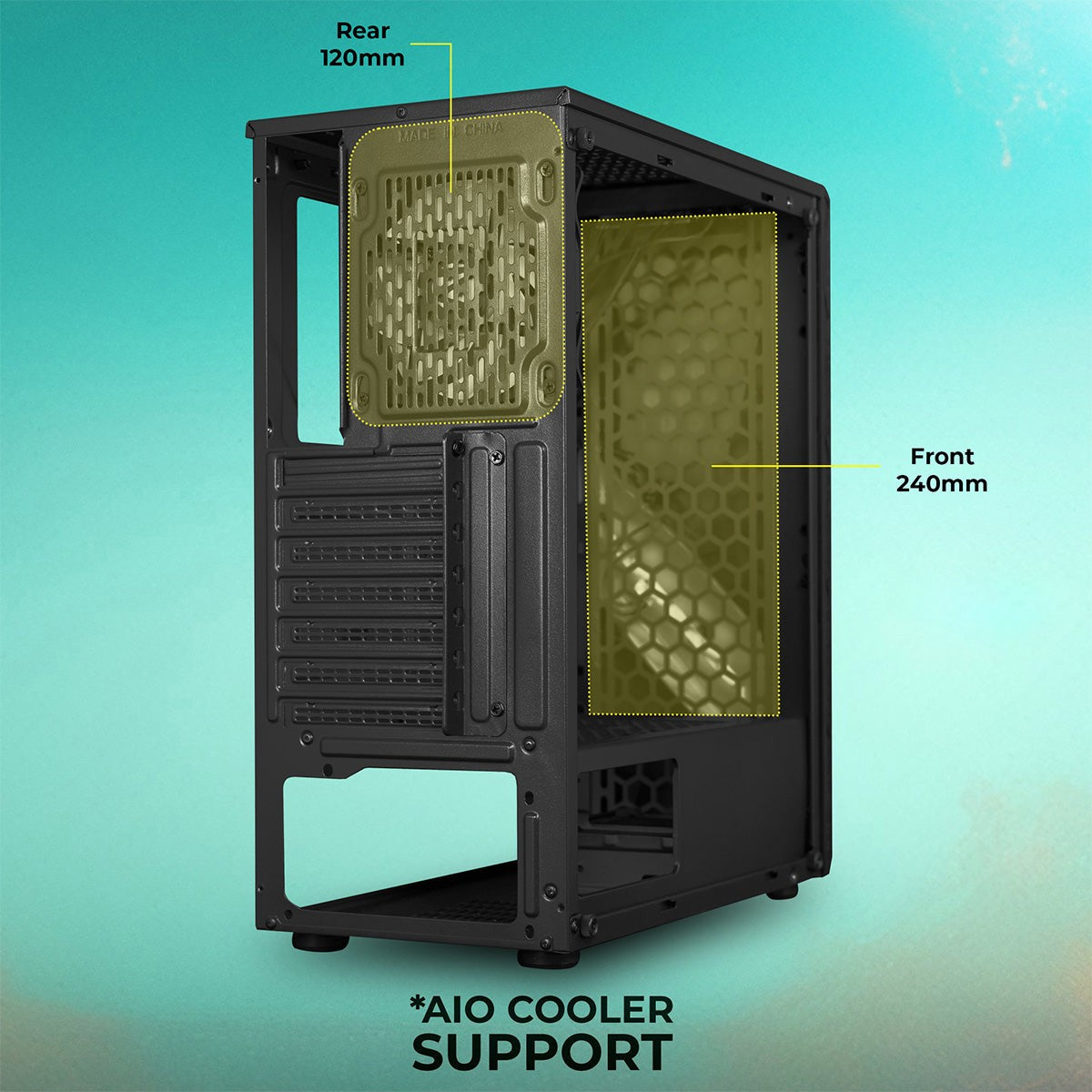 ZEBRONICS Atomic Gaming Cabinet (White) - image 3