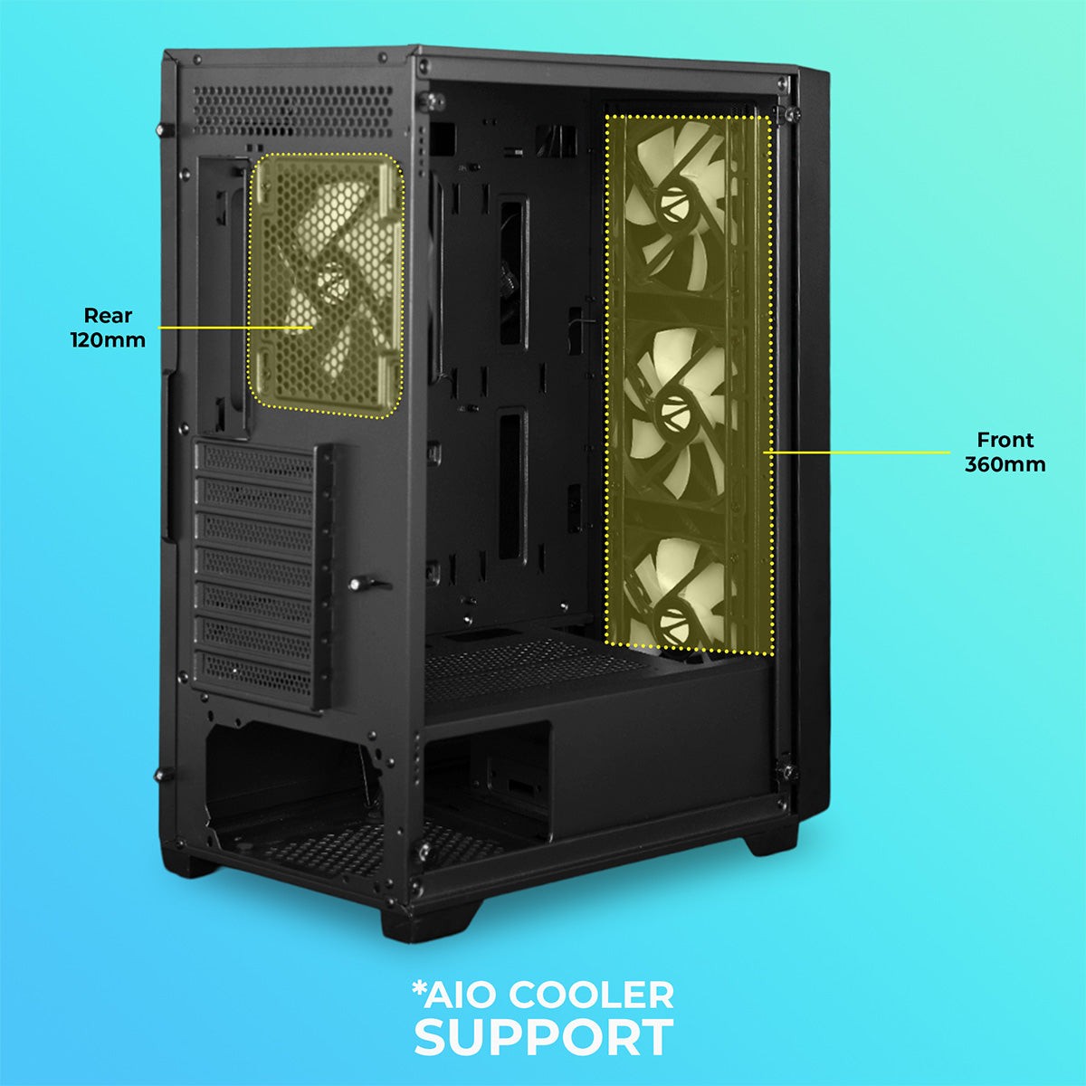 ZEBRONICS Aurora Gaming Cabinet – image 3 – TechCure India