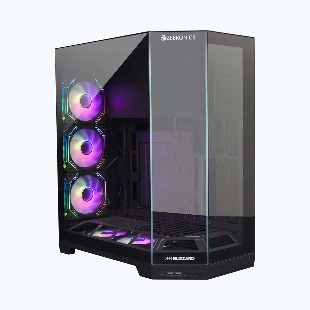 Zebronics Blizzard Mid Tower Cabinet (Black) - image 1