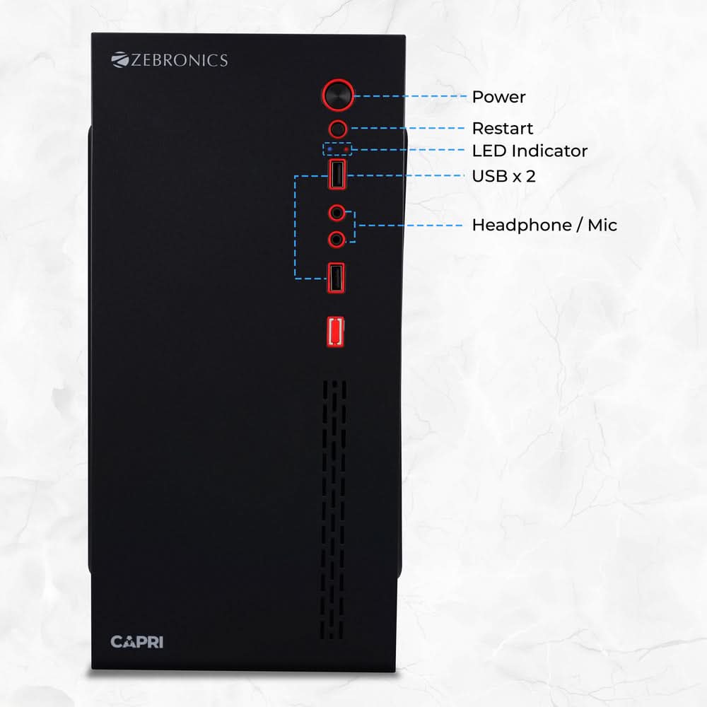 Zebronics Computer Cabinet CAPRI – TechCure India
