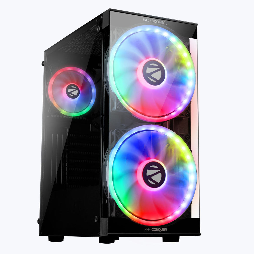 ZEBRONICS Conquer Gaming Cabinet (Black) – image 1 – TechCure India