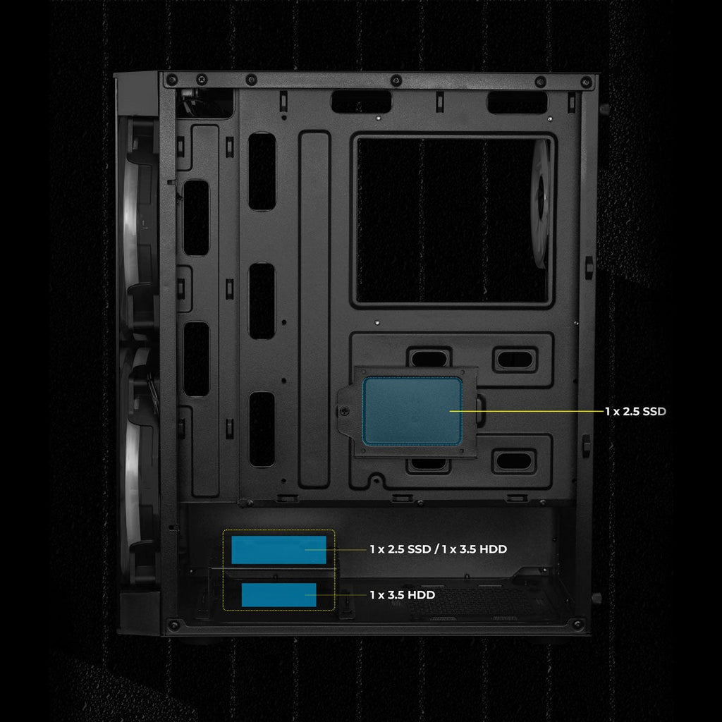 ZEBRONICS Conquer Gaming Cabinet (Black) – image 9 – TechCure India