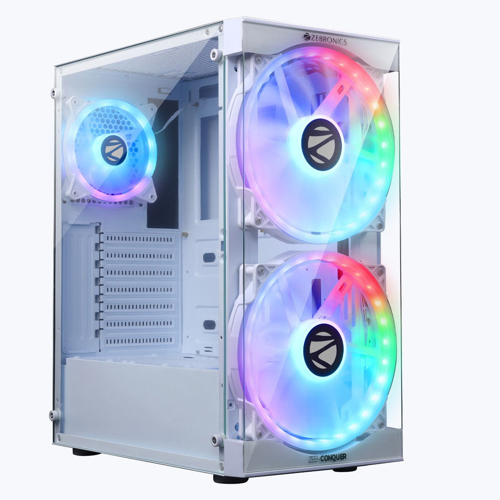 ZEBRONICS Conquer Gaming Cabinet (White) - image 1
